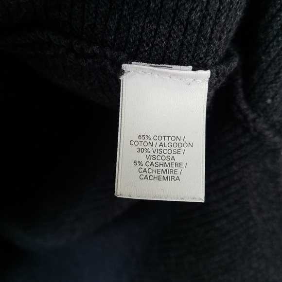 Victoria's Secret Mock Neck Ribbed Gray Maroon Sweater, XS - Picture 8 of 10